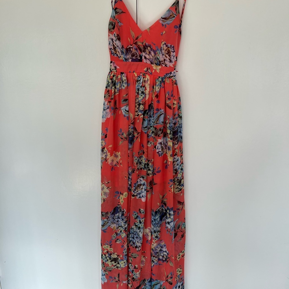 Open Back Floral Dress from Red Dress Boutique.